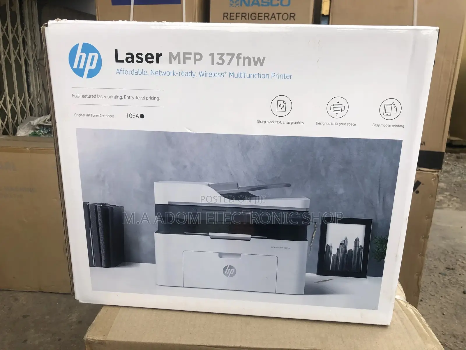 HP Laserjet MFP 137fnw Multifunction Mono Laser Printer