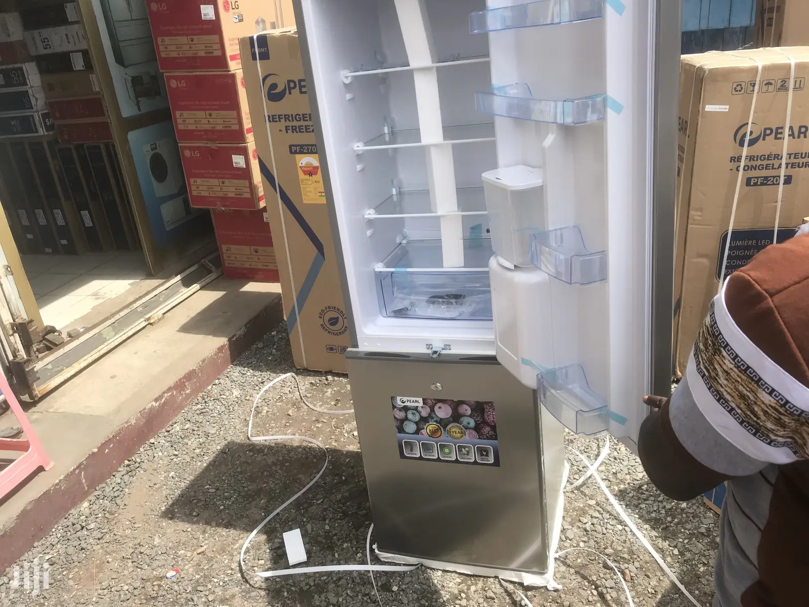 Original Pearl 251L Bottom Freezer Refrigerator PF-330BWD
