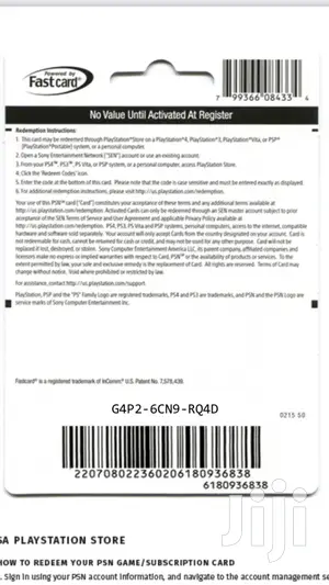 Playstation Giftcard