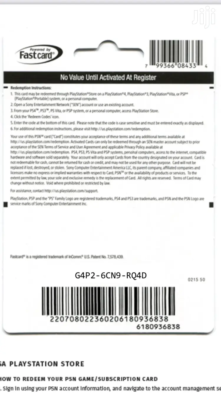 Playstation Giftcard