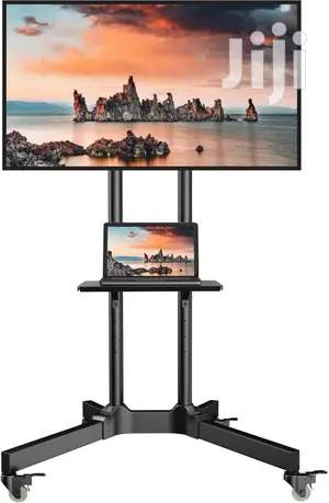 Good Tilt Tv Wall Mount 32-70 Inch Stand Cart + Media Shelf