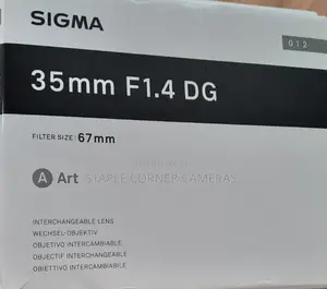 Sigma 35mm F1.4 Dg Art Lens