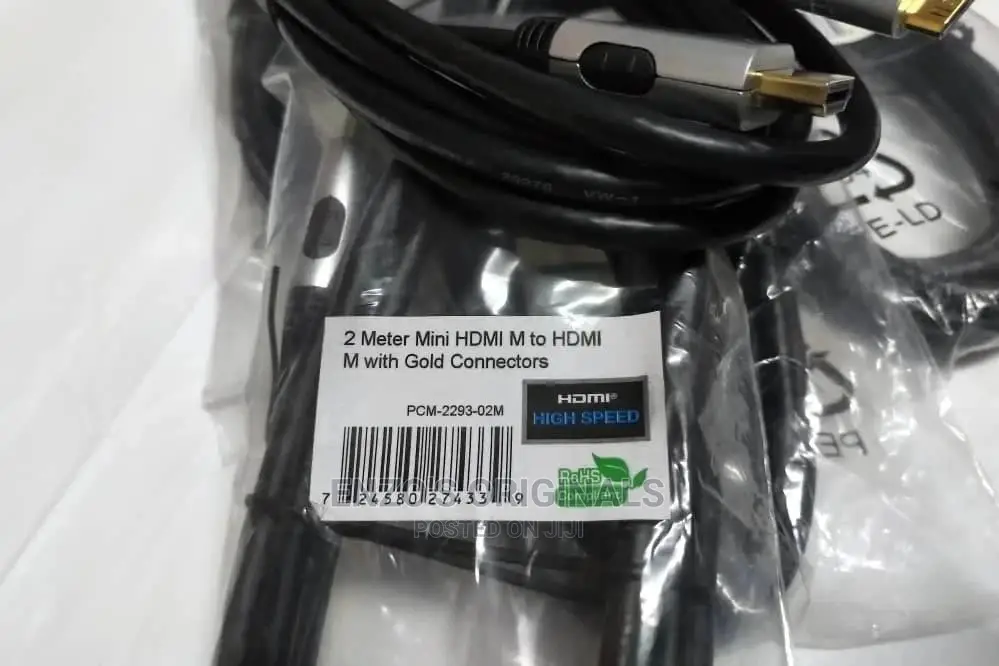 High Quality Gold Plated Mini HDMI Cables 2M or 6.5ft