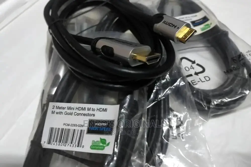 High Quality Gold Plated Mini HDMI Cables 2M or 6.5ft
