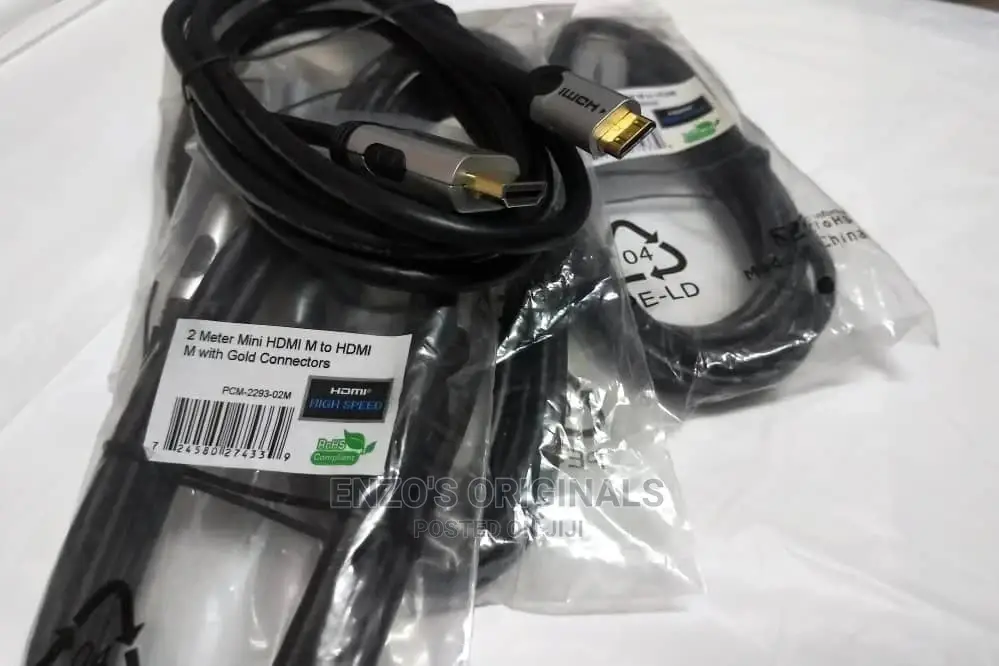 High Quality Gold Plated Mini HDMI Cables 2M or 6.5ft
