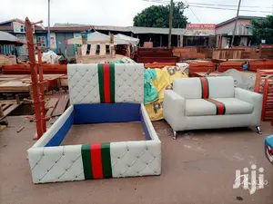 Leather Double Bed