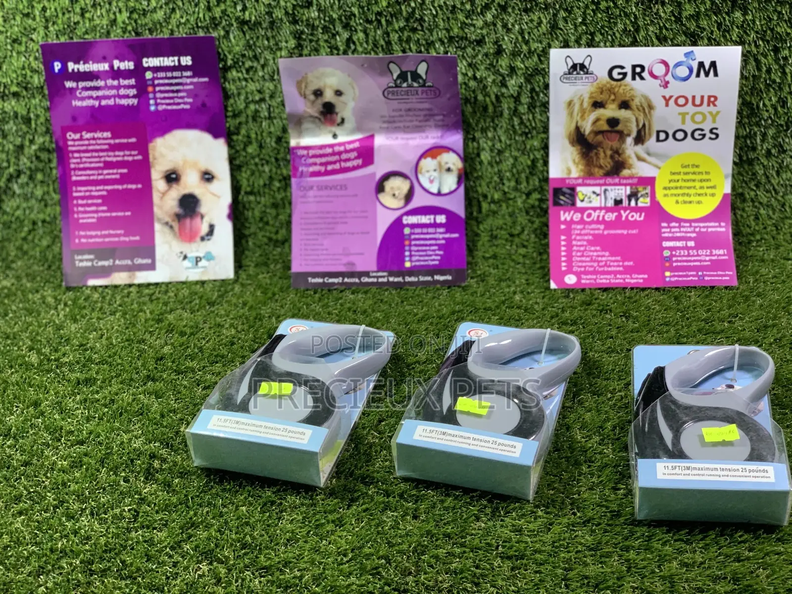11.55ft Retractable Cats And Dogs Leash