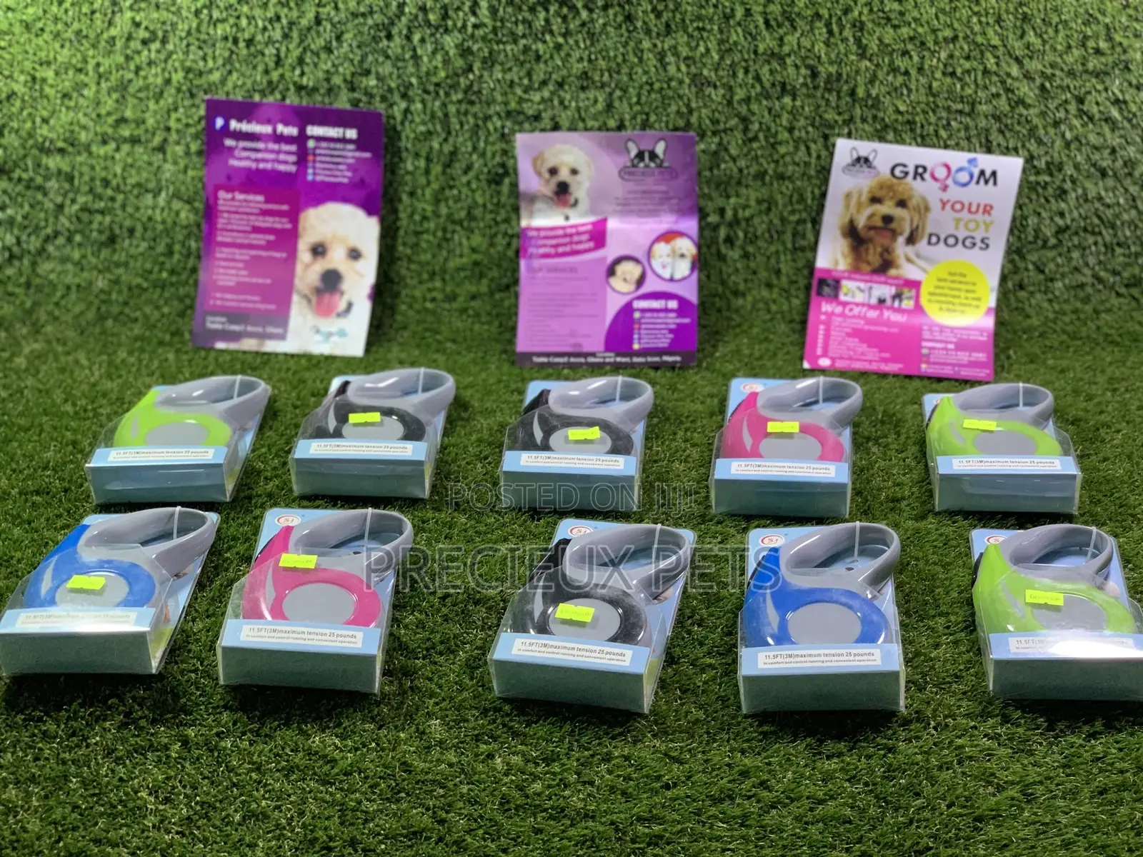11.55ft Retractable Cats And Dogs Leash