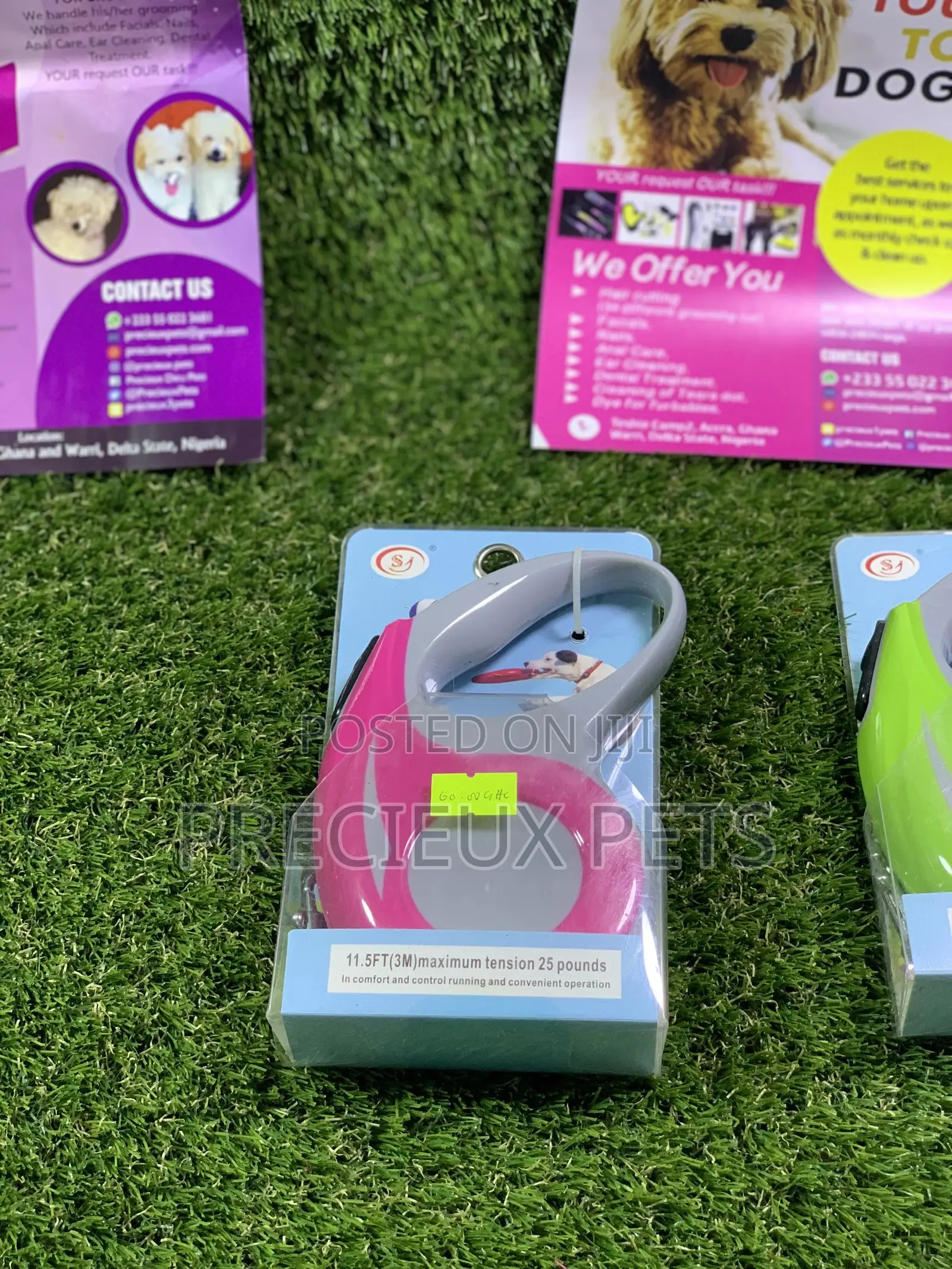 11.55ft Retractable Cats And Dogs Leash