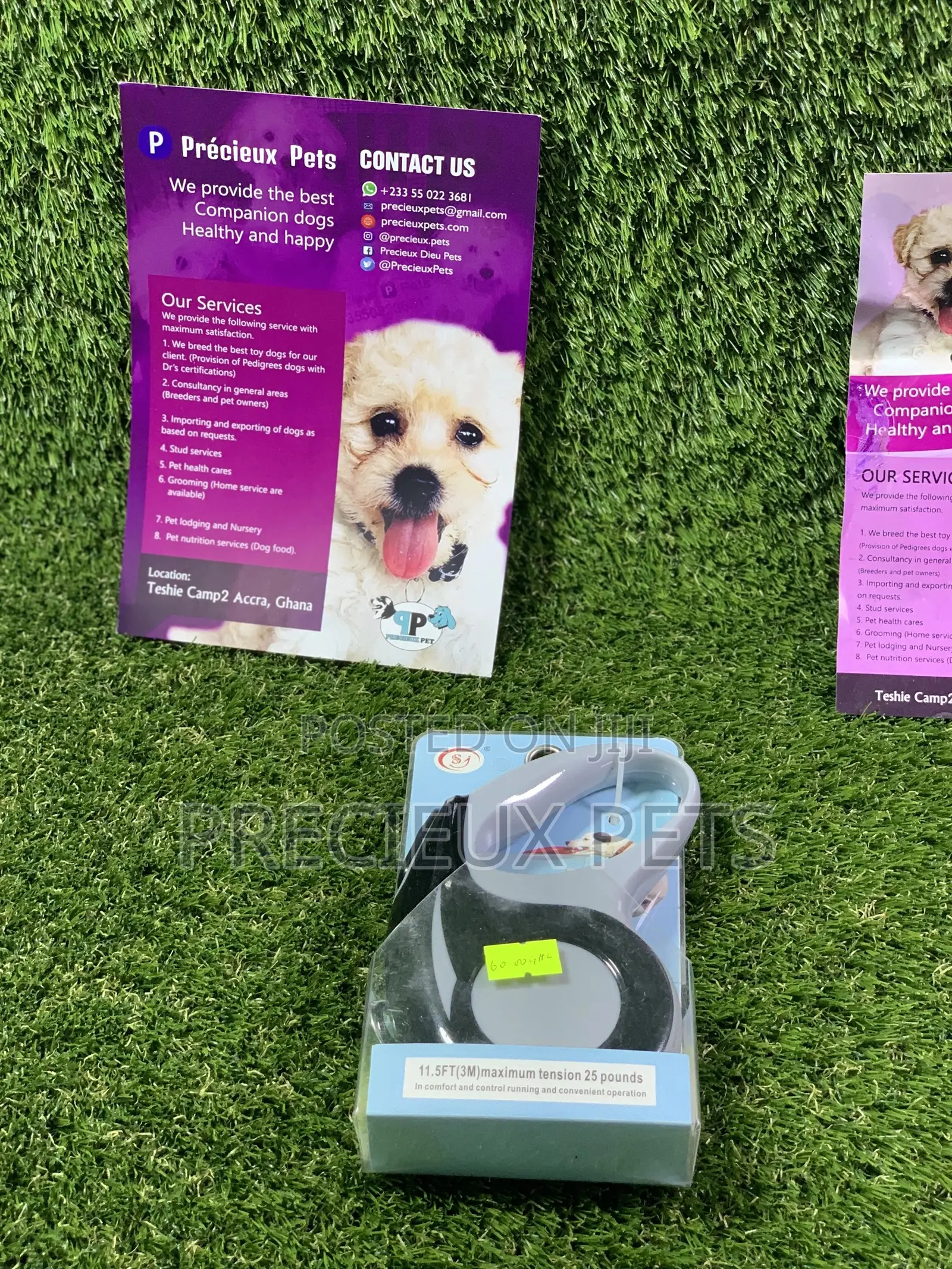 11.55ft Retractable Cats And Dogs Leash