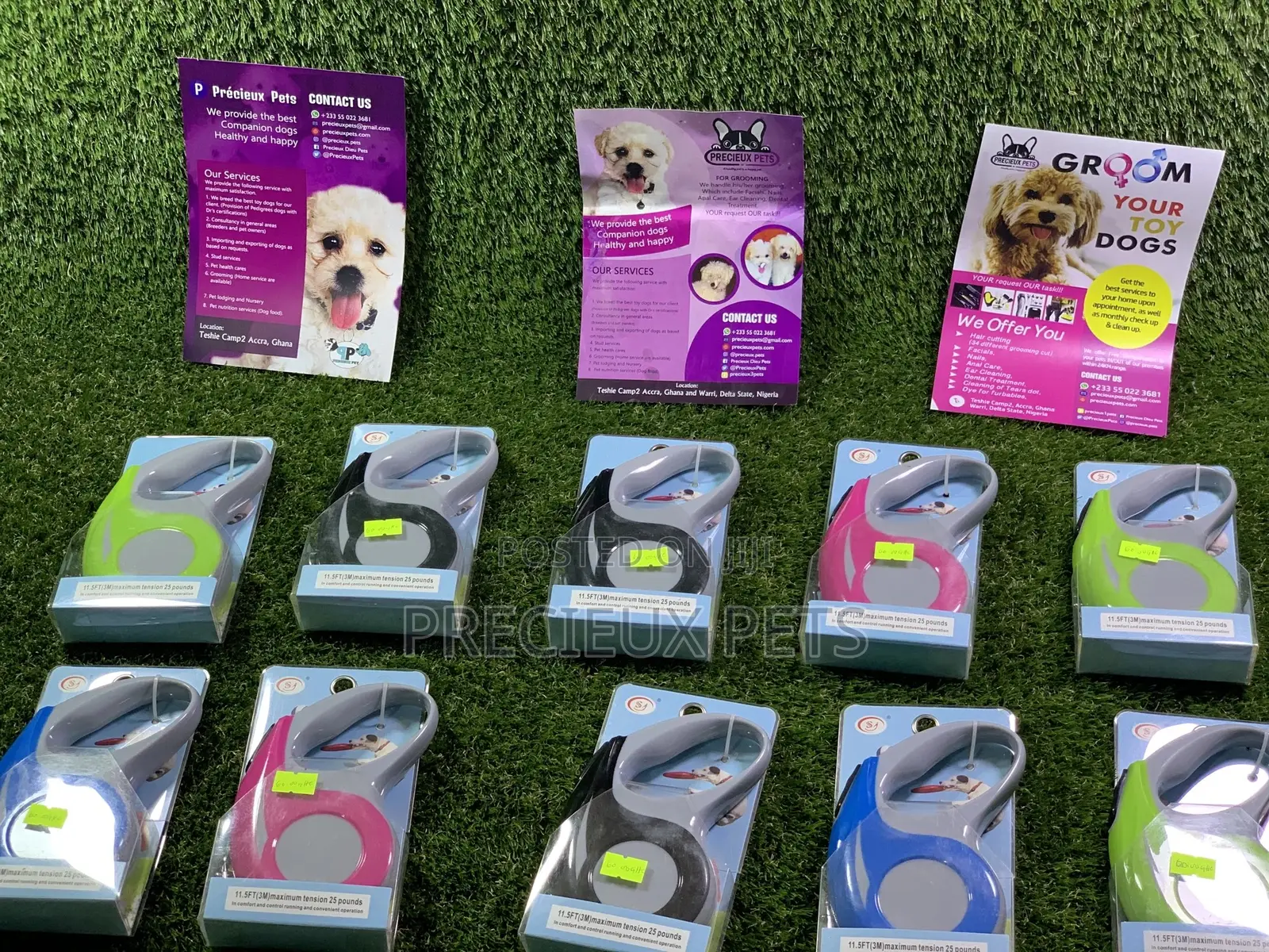 11.55ft Retractable Cats And Dogs Leash