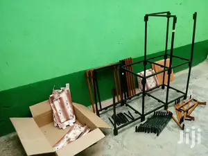 Wardrobe Strong Foldable Steel Metal and Leather (3 in 1)