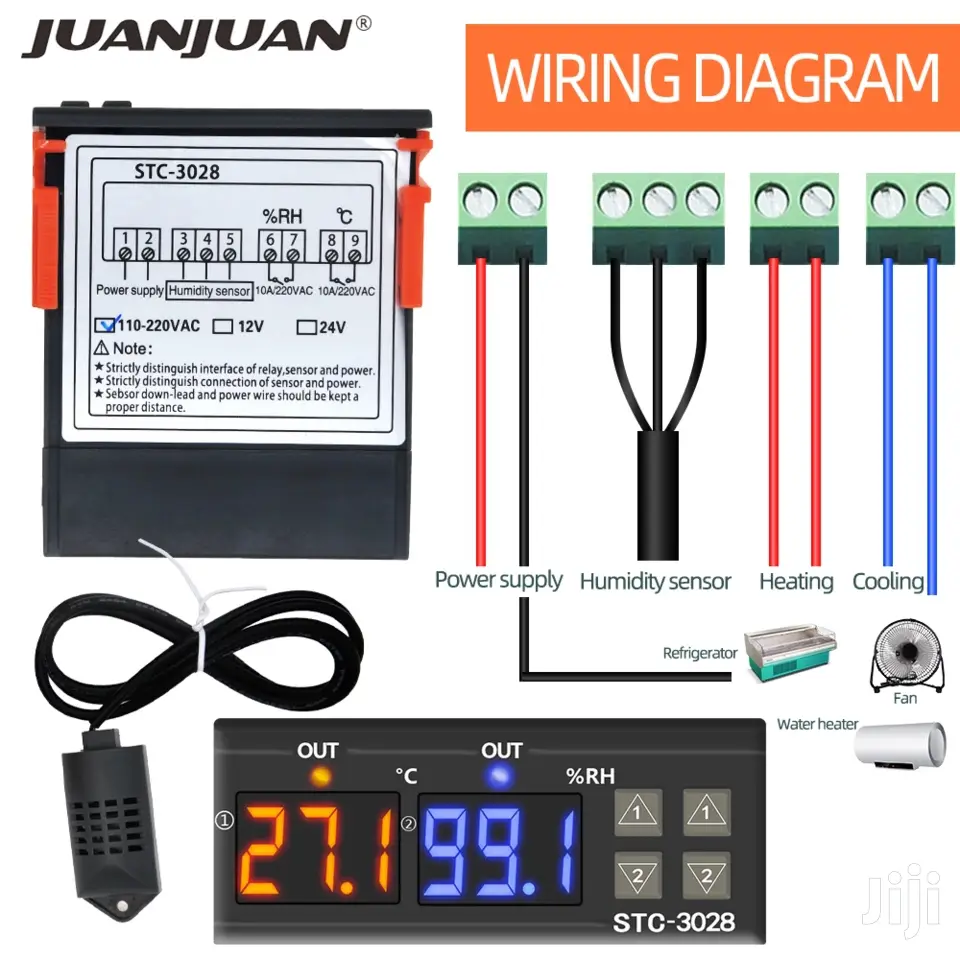 Digital Temperature Humidity Thermostat