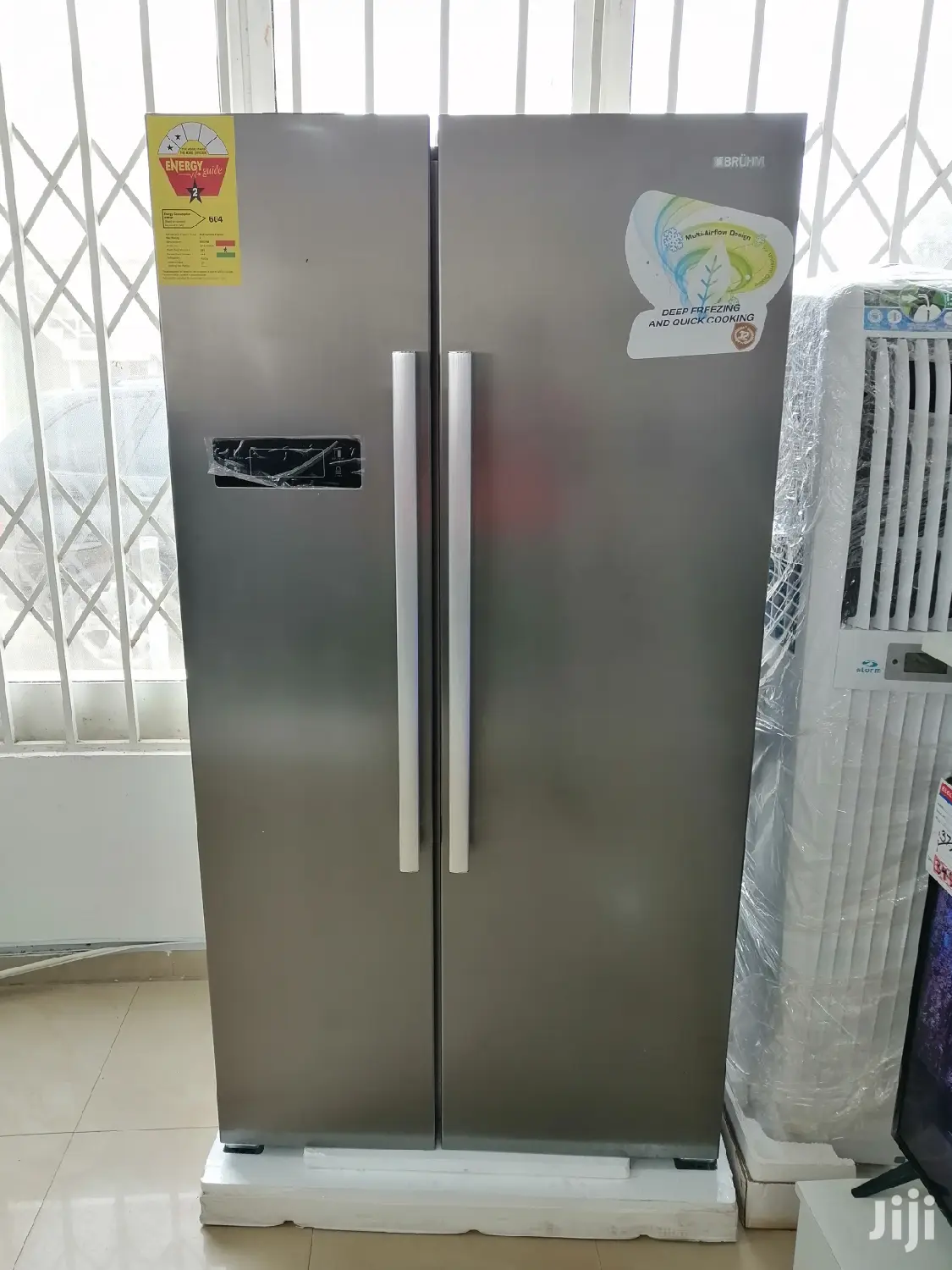 BRUHM Sidebyside Double Door Refrigerator in Accra Metropolitan Kitchen Appliances