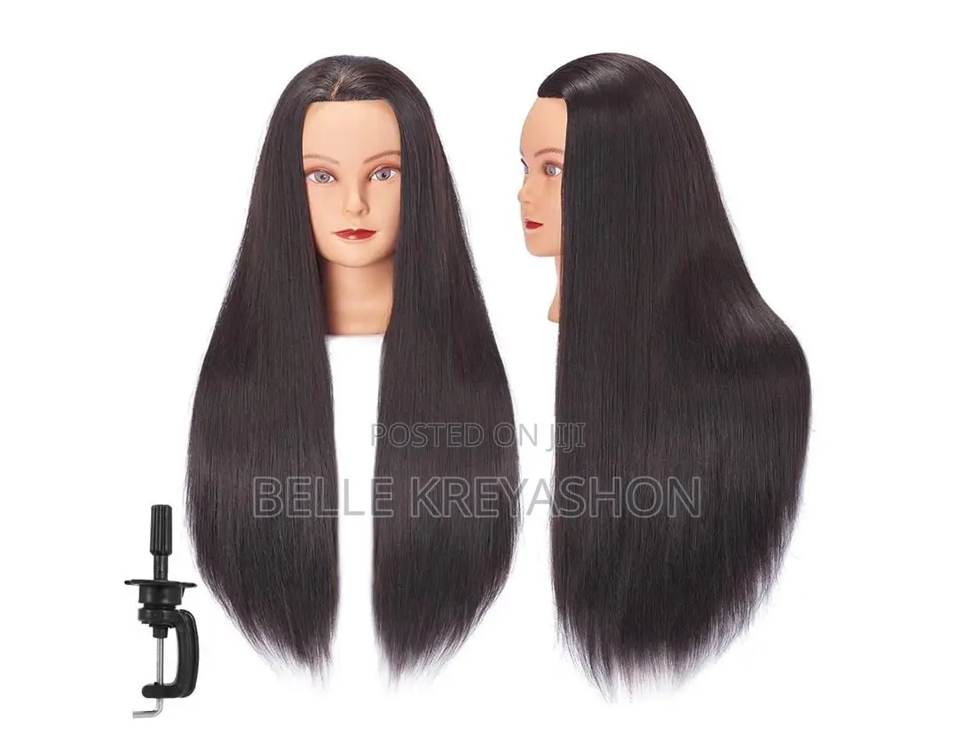 Mannequin With Hair Plus A Free Clamp. 100% Human Hair