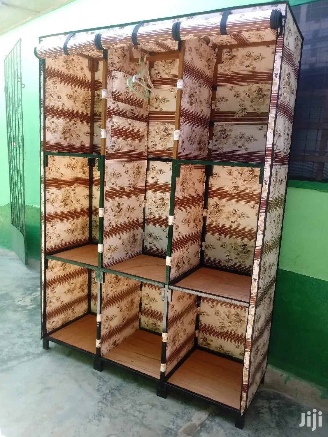 Wardrobe Strong Foldable Steel Metal and Leather (3 in 1)