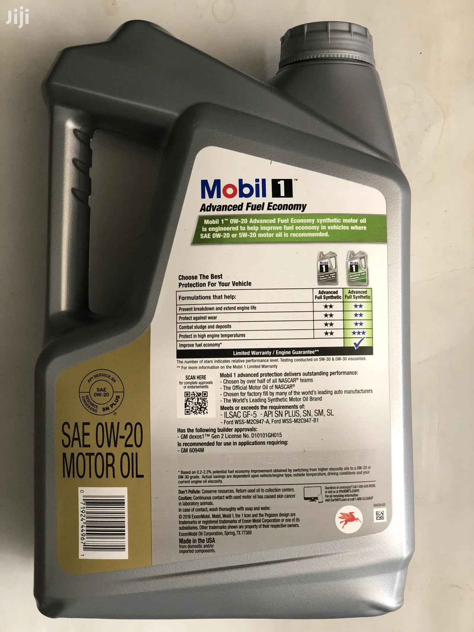 Mobil 1 Advanced Full Synthetic Engine Oil (0w-20)