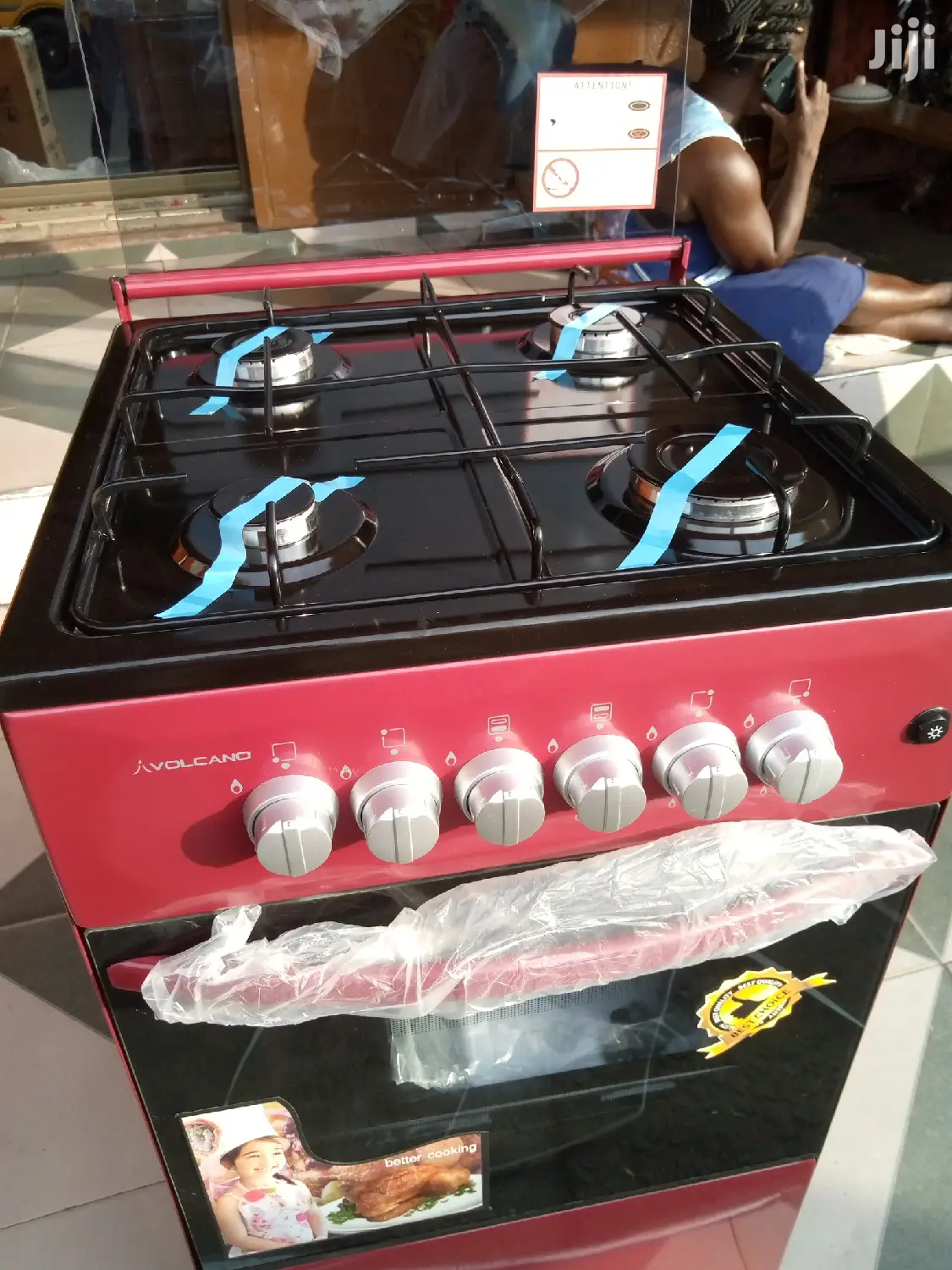 Volcano 4 Burner Cooker +Oven Grill
