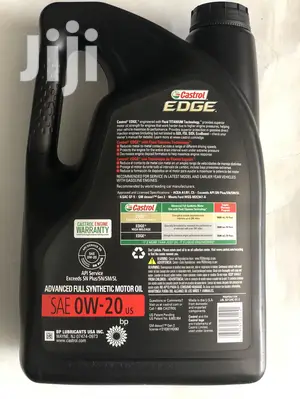 Castrol EDGE Advanced Full Synthetic Oil (0w-20)