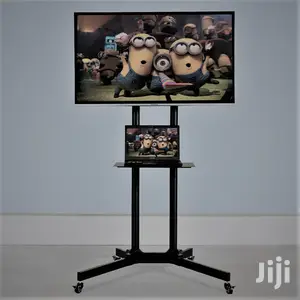 Rolling TV Mobile Stand + Shelf & Locking Wheels Mount()*