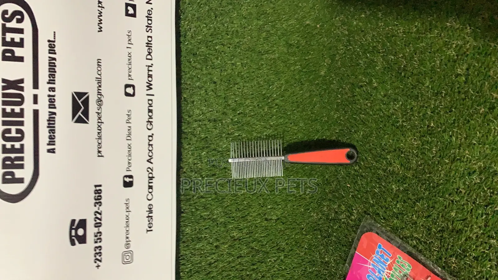 Double Edge Comb/Brush For Hairy Dogs