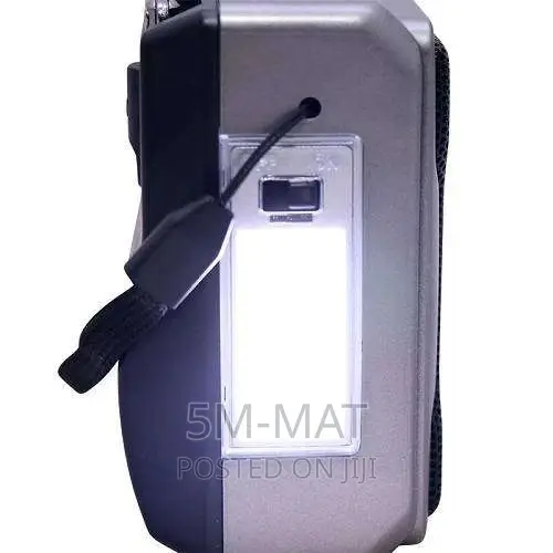 Rechargeable Radio With 2 Led Lights