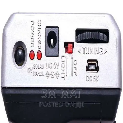 Rechargeable Radio With 2 Led Lights