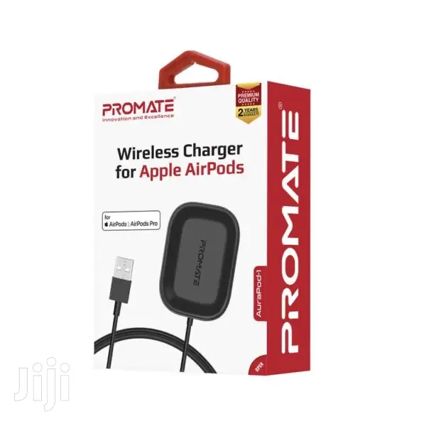 Promate Aurapod-1 Wireless Charger for Apple Airpods(Black)