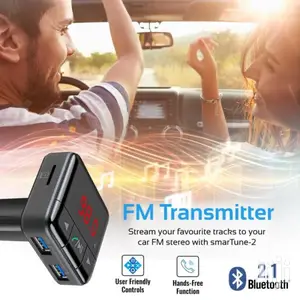 Promate Smartune-2 Universal BT In-car FM+USB Charging Ports