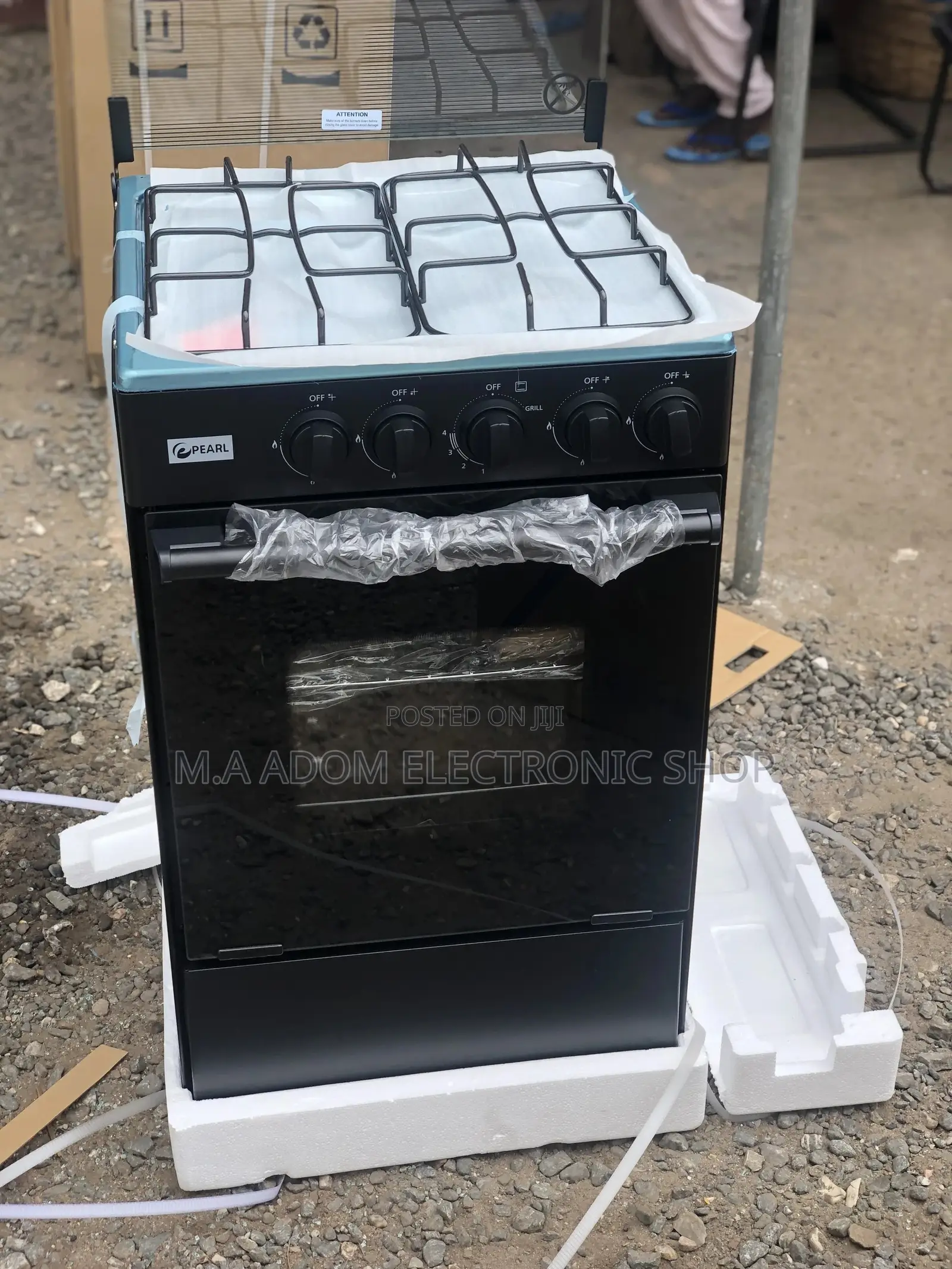 Pearl 4 Burner Gas Cooker With Oven Grill