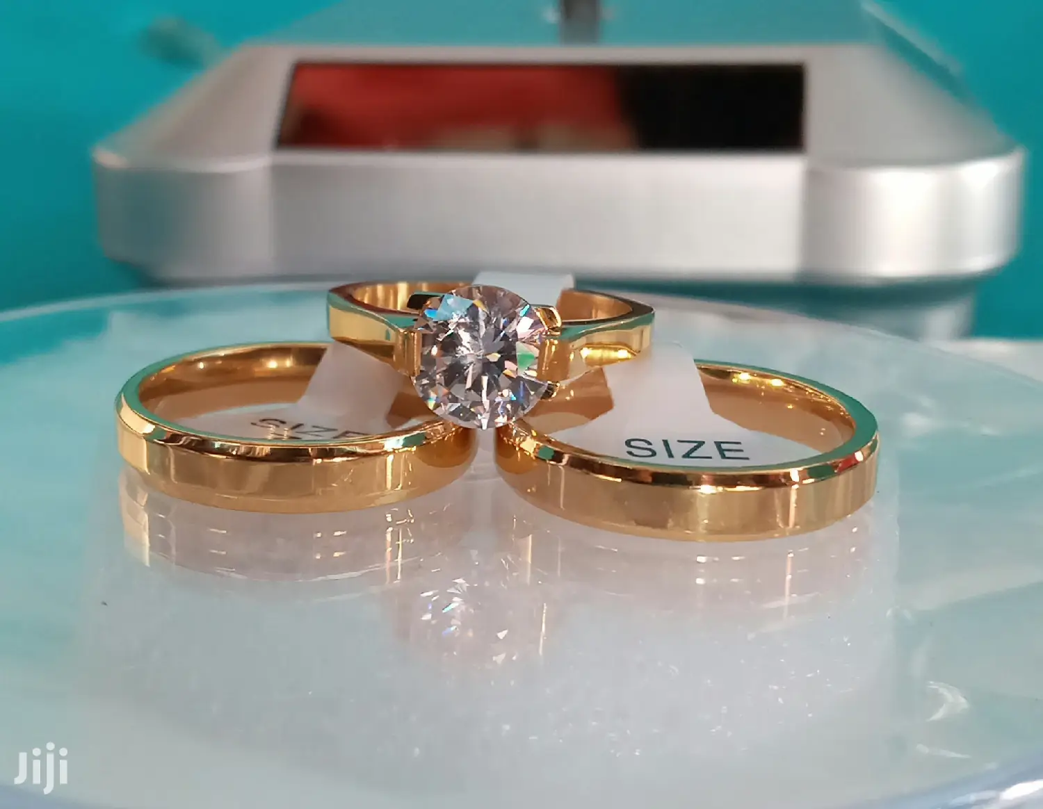 Quality Non Fading Titanium/Tungsten Gold Plated Rings