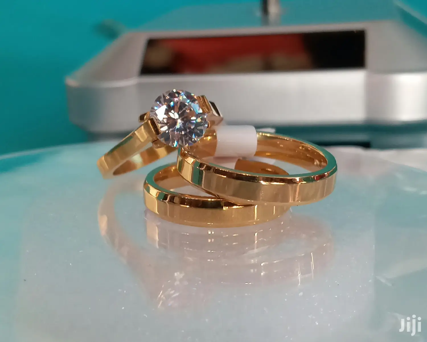 Quality Non Fading Titanium/Tungsten Gold Plated Rings