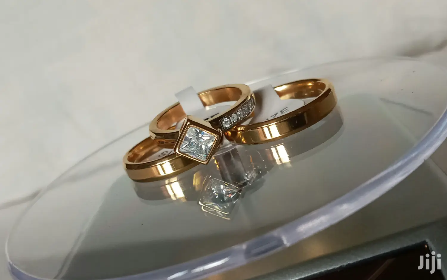 Quality Non Fading Titanium/Tungsten Gold Plated Rings