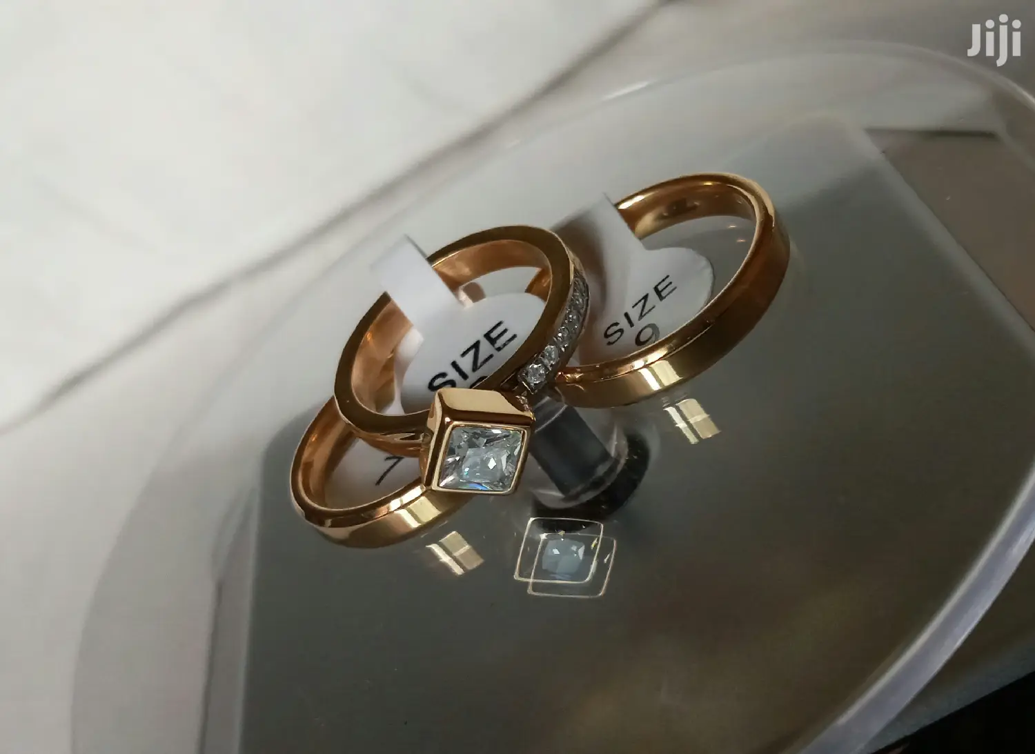 Quality Non Fading Titanium/Tungsten Gold Plated Rings