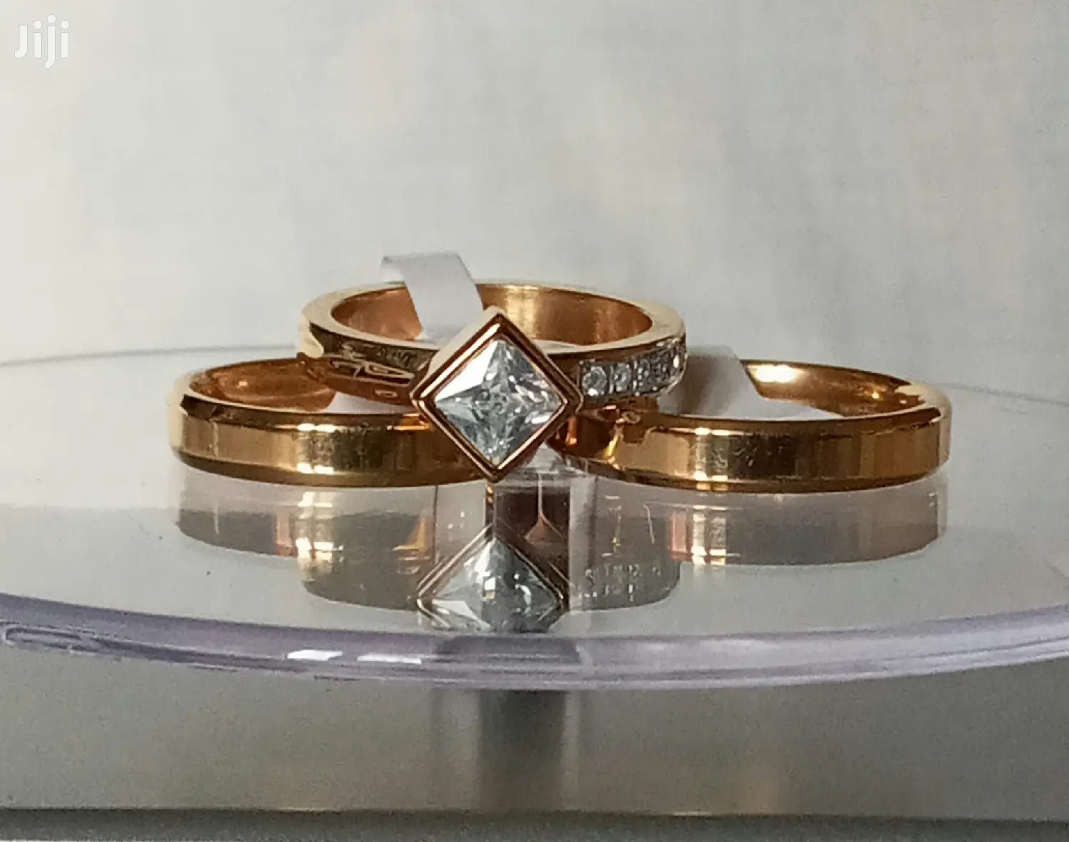Quality Non Fading Titanium/Tungsten Gold Plated Rings