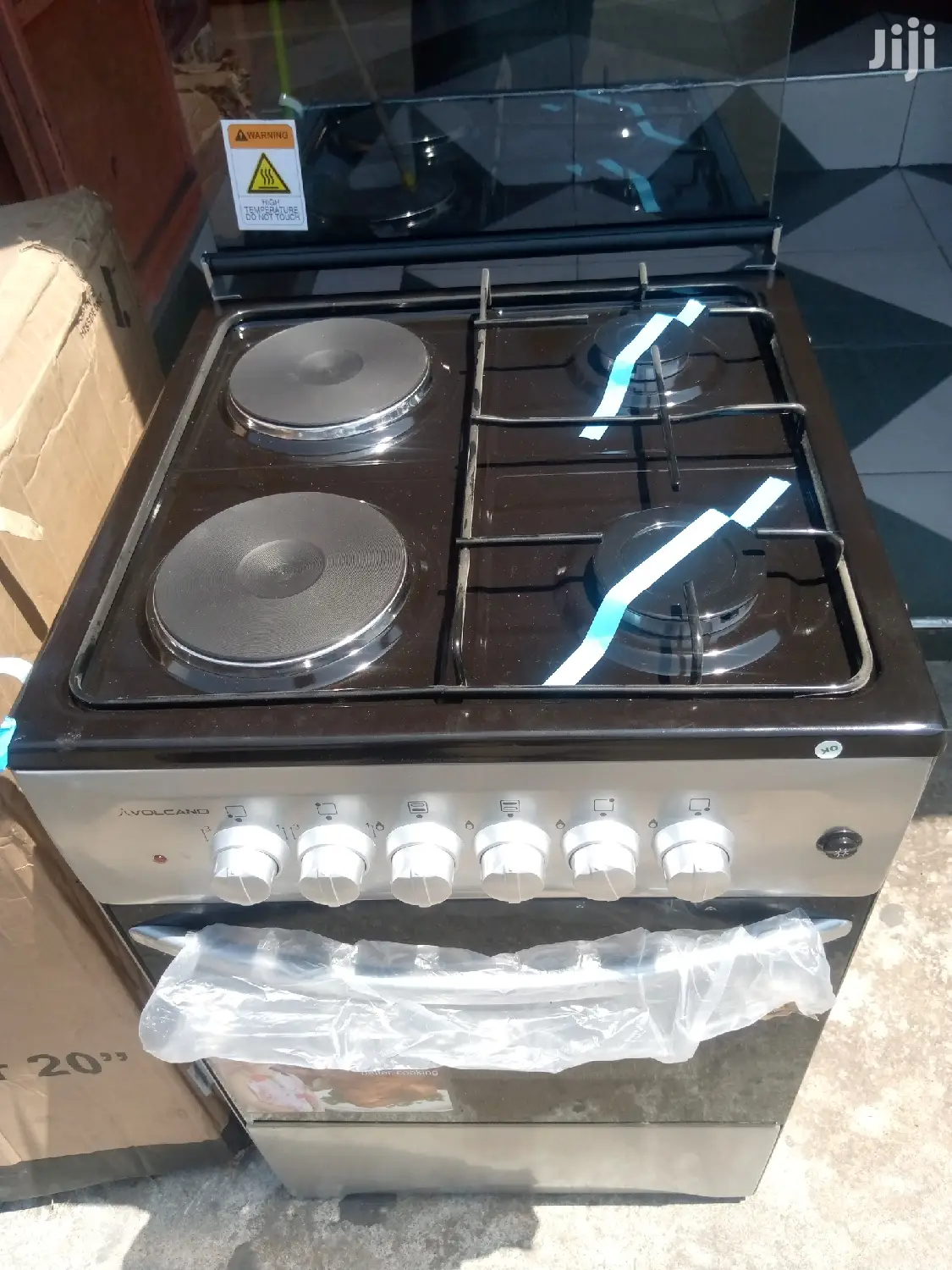 Electric+Gas Cooker With Grill