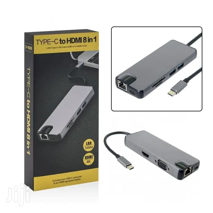 8 in 1 Type C Dock Station