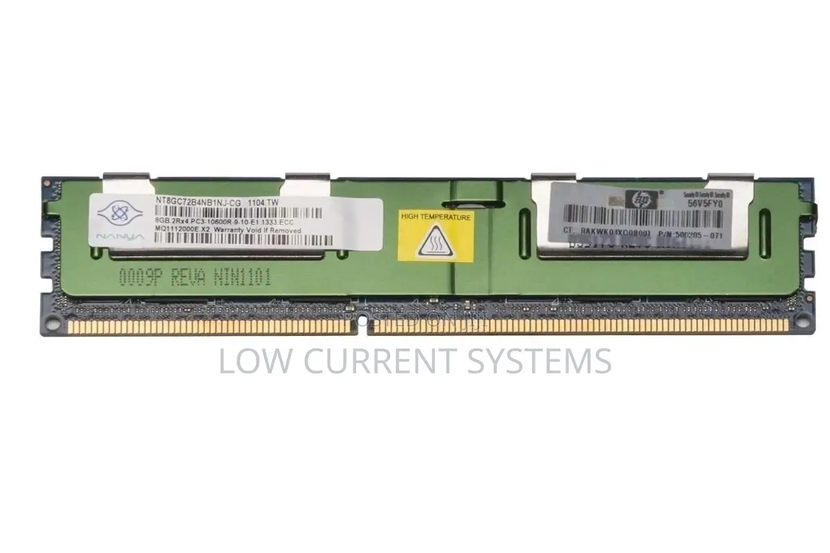 Server Ram HP 8gb DDR3 Sdram Memory Module for Gen6 Gen7