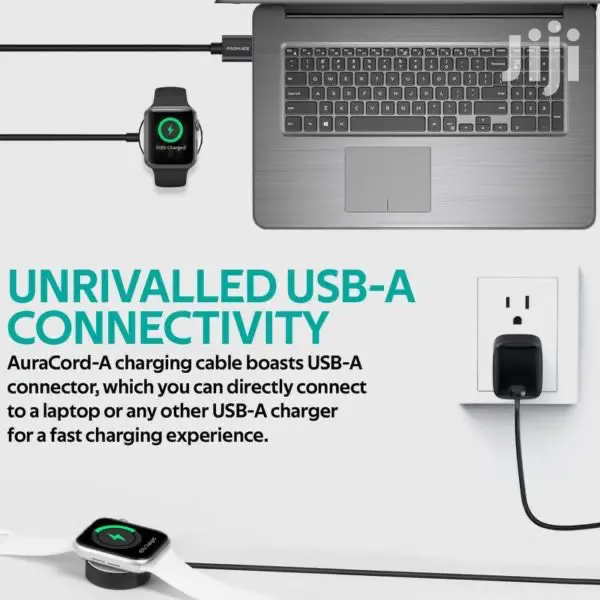 Promate Auracord-a USB Charging Cable For Apple Watch