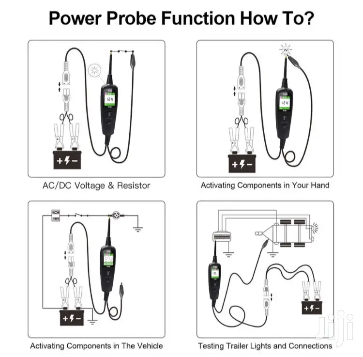 Car Power Probe P100 Electrical Circuit Tester 12v/24v