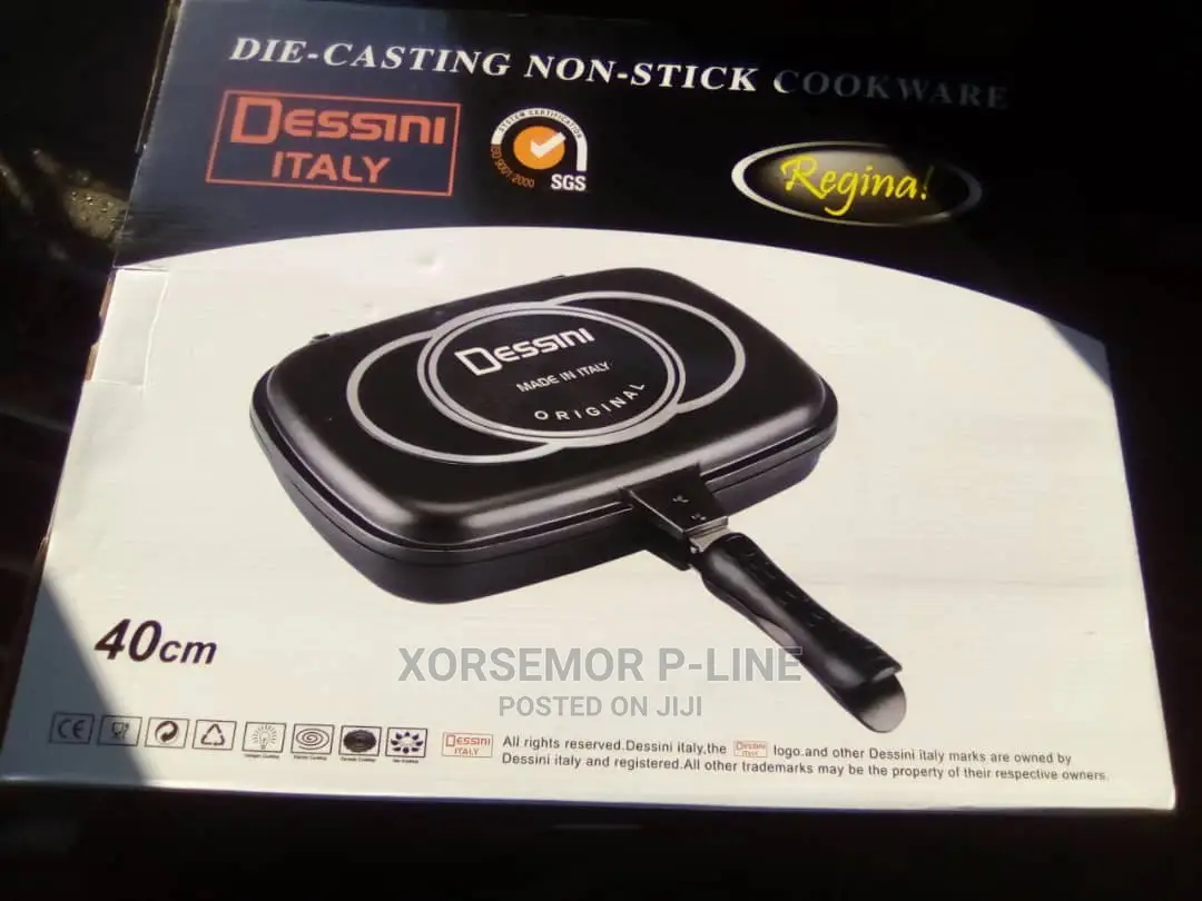 40cm Double Stainless Grill Pan