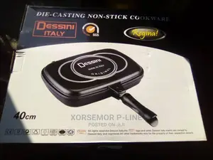 40cm Double Stainless Grill Pan