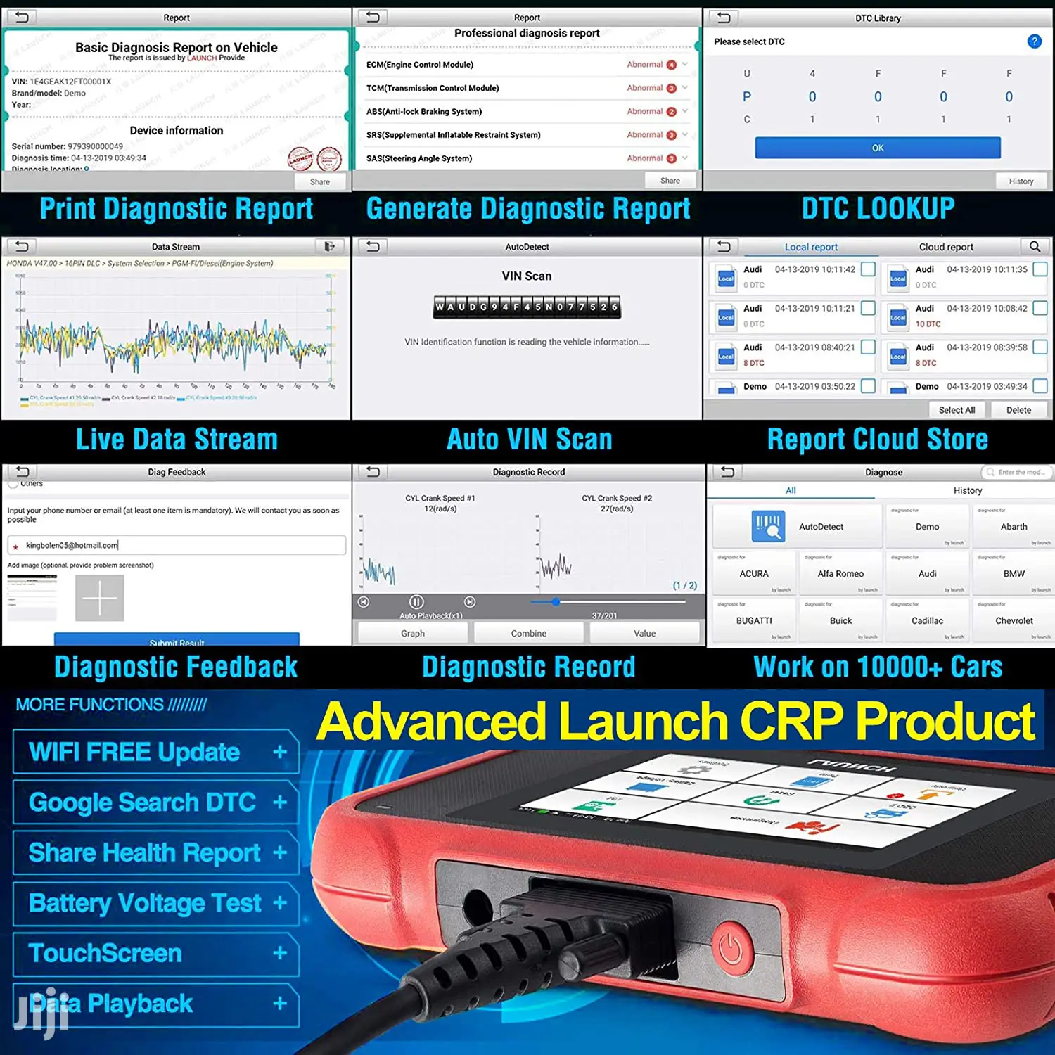 Launch Crp129x/E Obd2 Code Reader
