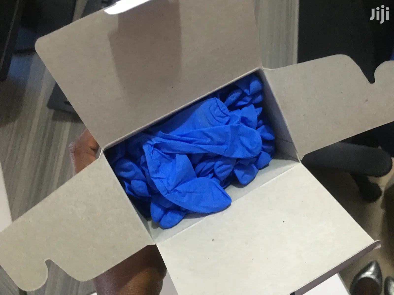 Blue Nitrile Gloves Powder Free Original Long Lasting