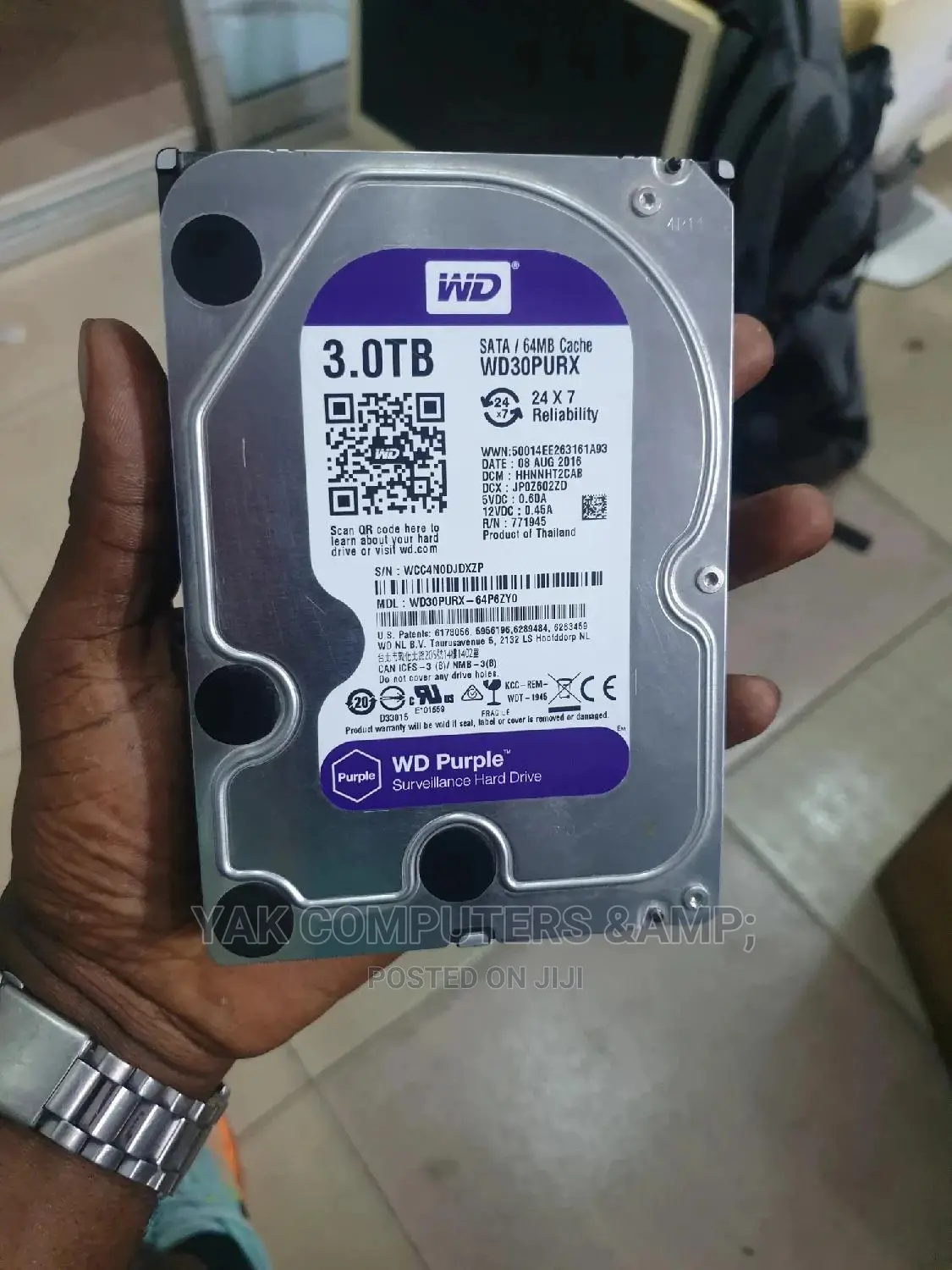 3 Terrabyte WD Desktop HDD