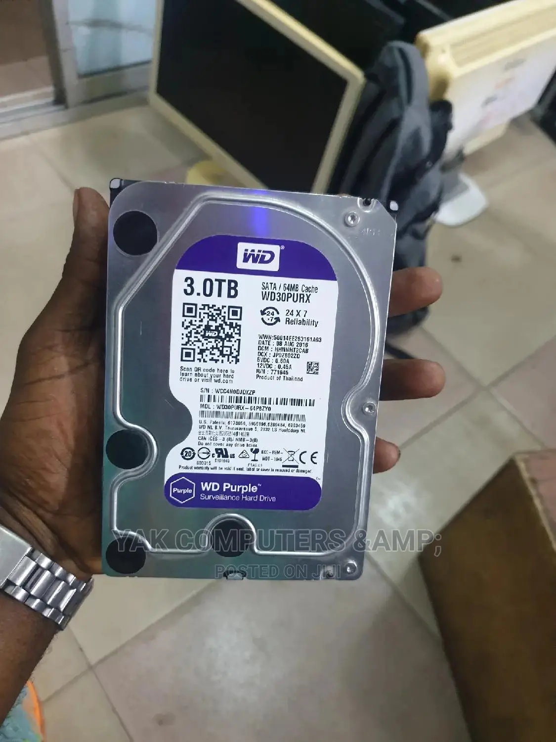 3 Terrabyte WD Desktop HDD