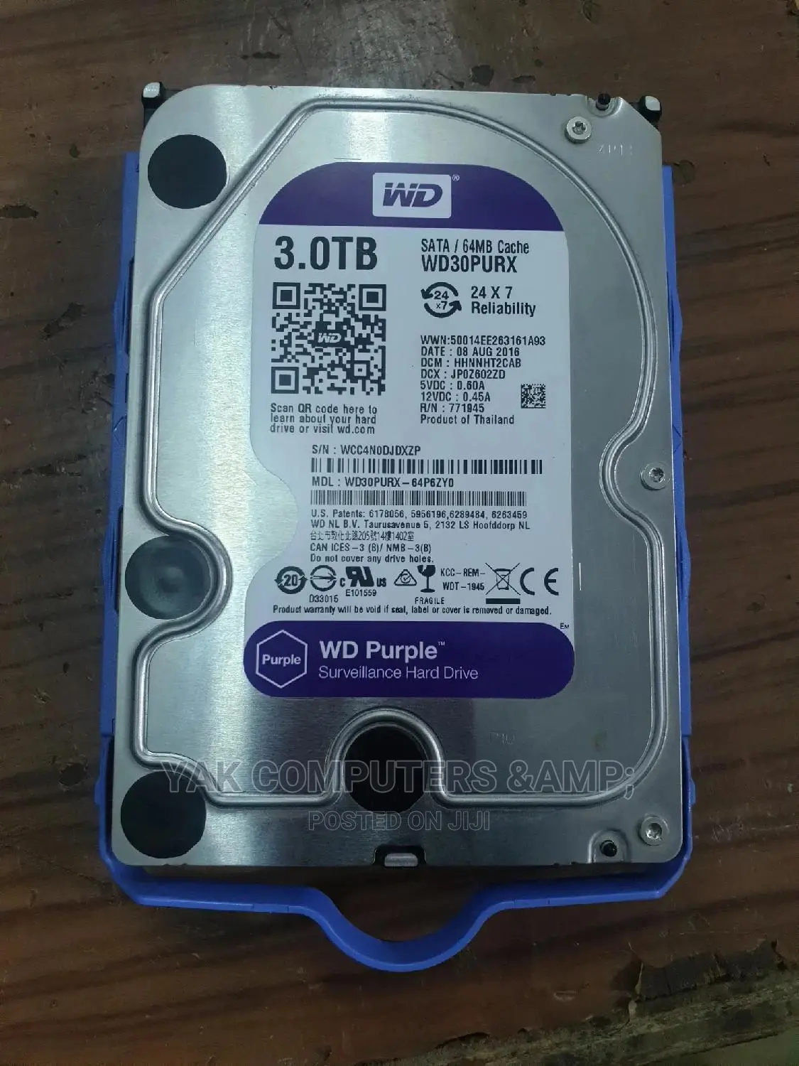 3 Terrabyte WD Desktop HDD