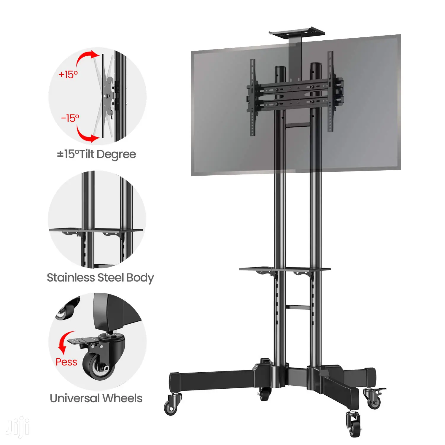 Mobile TV Trolley Fit 32 - 65" | TV Cart/Stand/Shelf/Mount