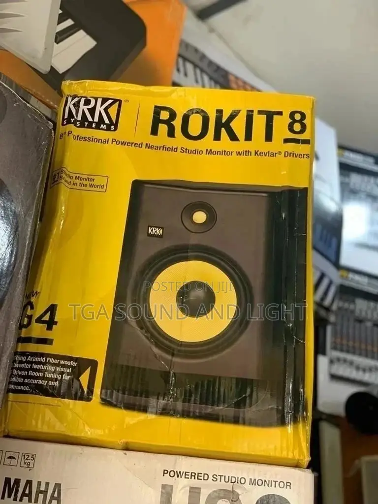 KRK Rokit 8 Generation 4 Powered Studio Monitors [Free Stand]