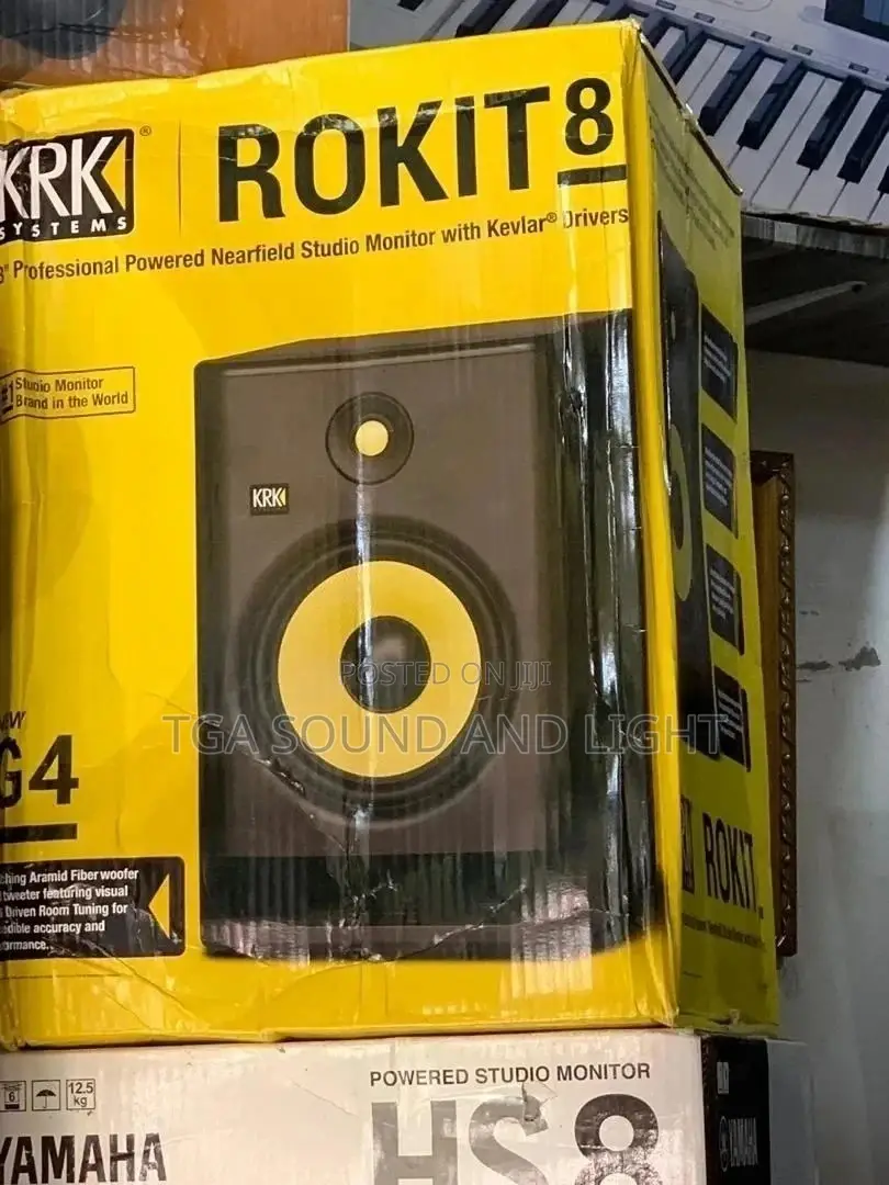 KRK Rokit 8 Generation 4 Powered Studio Monitors [Free Stand]